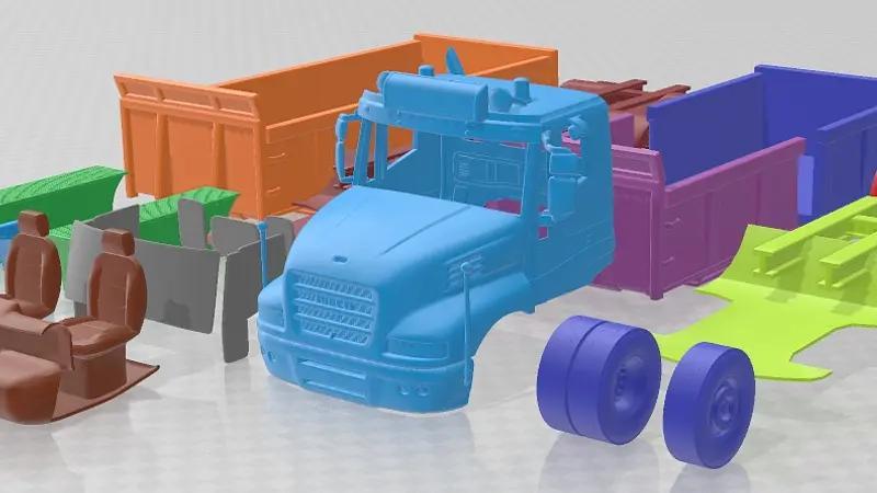 Iveco Strator Tipper Truck 4 Axle 2014 Printable Truck