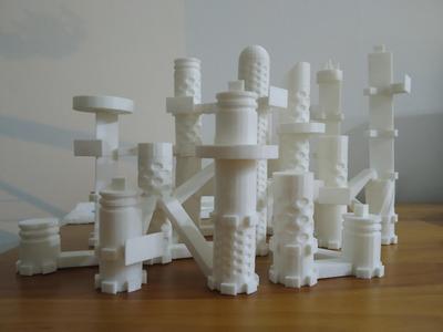 Modular Futuristic City Set
