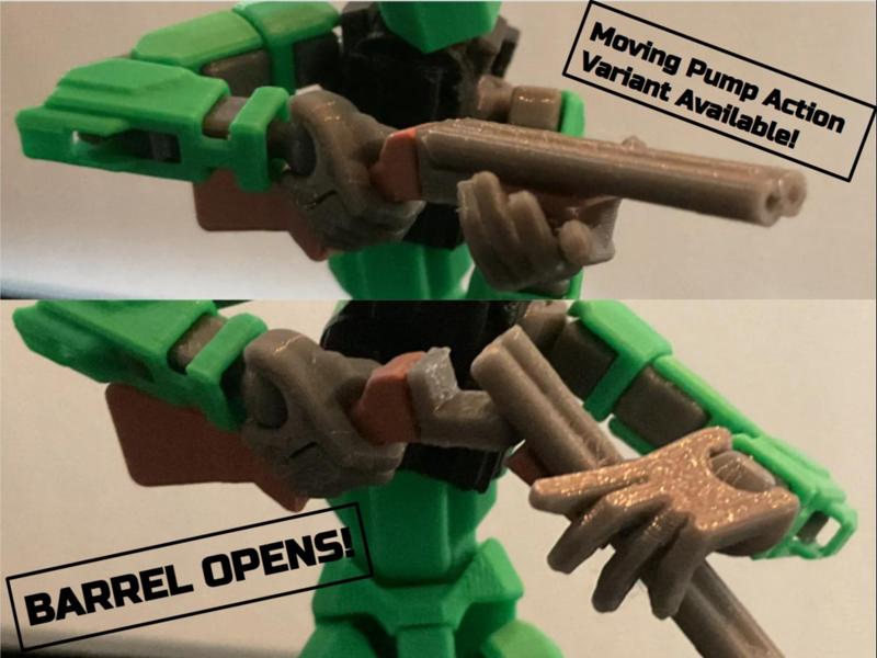Working Double Barrel and Pump Shotguns Dummy 13