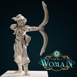 Half-Orc Ranger – Khuttal – 28/32mm and 75mm