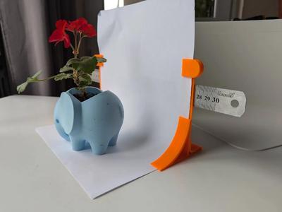 Mini photo studio - background/backdrop holder with clamp (A2, A3, A4)   