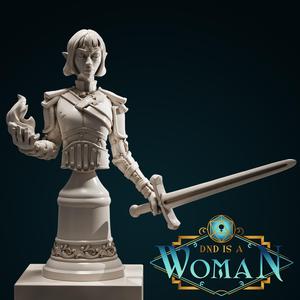 Half-Elf Warlock – Jilsa Rennwin – Bust