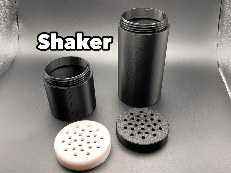 threaded shaker jar