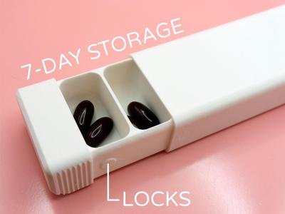 Weekly Pill Container Slider by Pork3D.com