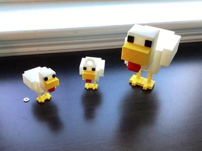 Minecraft Chicken + Keychain
