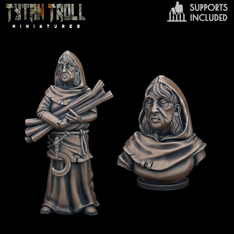 Curse Of Strahd – Mad Mary Mini Bust Combo[Pre-Supported]