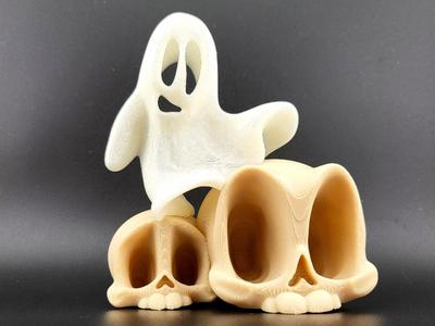 kawaii ghost and skull toon NO AMS cute sweet