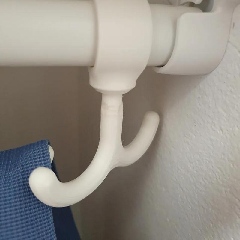 Rotatable tube/pipe hook