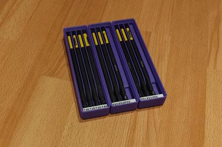 Gridfinity 4x1 Long Bit Holder   