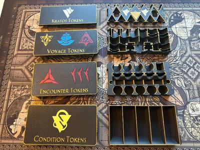 Aeon Trespass: Odyssey - Trays for All Tokens, All Cycles with Lids   