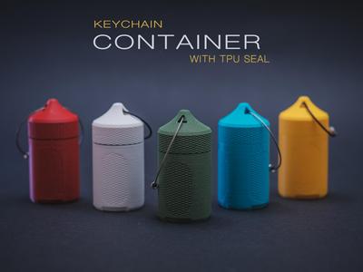 Keychain Container With TPU Seal