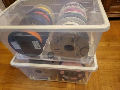 Drybox Spool Holder IKEA Samla 45L for ten spools