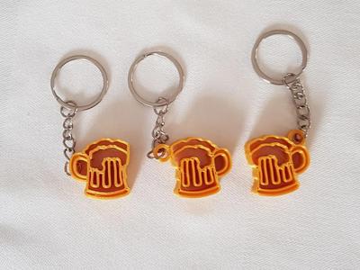 Beer Mug Keychain   