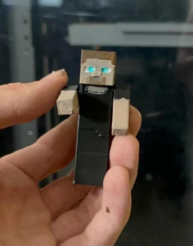 Minecraft Steve Minatare. articulated arms. V1