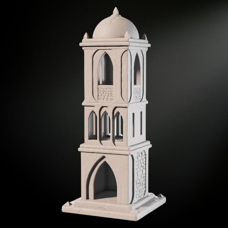 Sci-Fi Desert Watchtower