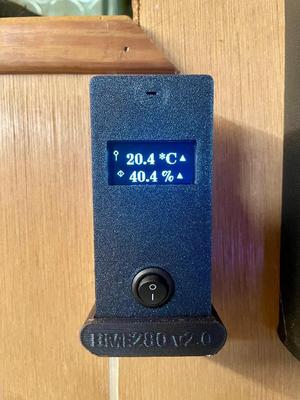 Temperature and Humidity Sensor - Powered by ESP32-C3 Mini and BME280   