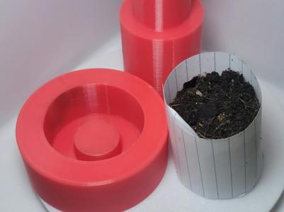 DIY Paper pot maker tool for seedling starter pots