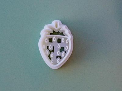 Strawberry Clay Cutter For Earrings Necklaces