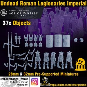 Undead Roman Imperial Legionaries 28mm&32mm Supported