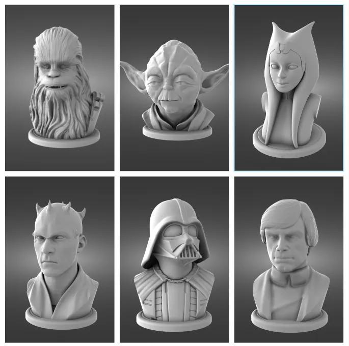 Star Wars pawns set for boardgames