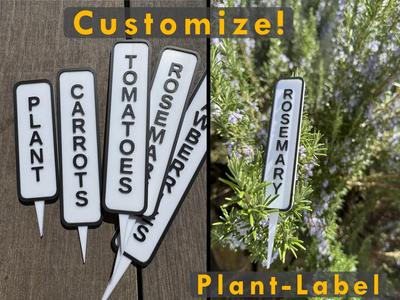 Plant Label Customizable