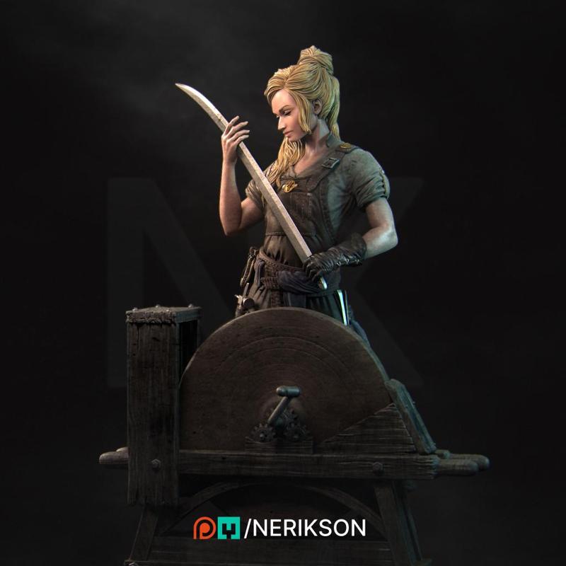 Lara The Blacksmith Standalone Pose 02 [presupported]