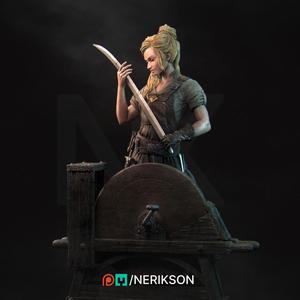 Lara The Blacksmith Standalone Pose 02 [presupported]