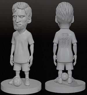 Lionel Messi Figurine Stylized 3D Printable Model