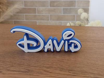 David Disney Name Sign Decorate Room child Birth