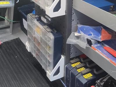 mount for raaco boxes in vans or workshops