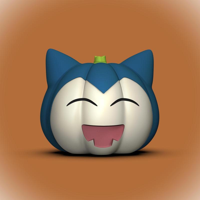 Snorlax Pumpkin (+Bambu 3mf Files)