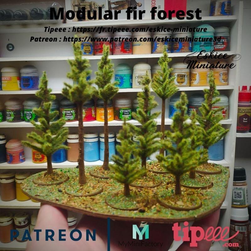 Foret de pins – 28mm for wargame