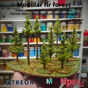 Foret de pins – 28mm for wargame