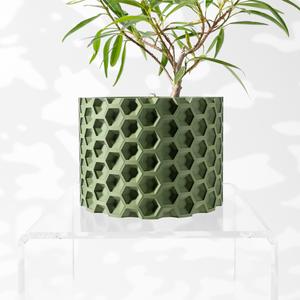 The Armos Planter Pot with Drainage Tray & Stand: Modern and Unique Home Decor for Plants