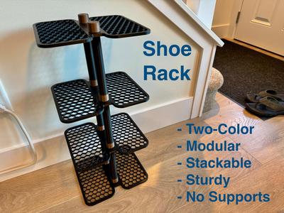 Stackable Shoe Rack – Dual Color