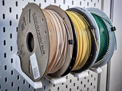 Modular Filament Spool Holder for Ikea Skadis