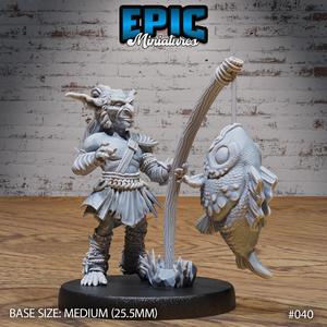 Classic Goblin Fisherman / Male Goblinoid / Evil Ogre / Green Skin Army Soldier / Siege Servant