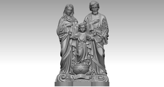 Holy Family – Virgin Mary and Saint Joseph and Baby Jesus