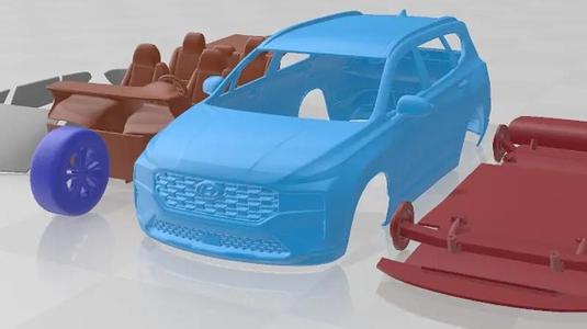 Hyundai Santa Fe Basic 2021 Printable Car