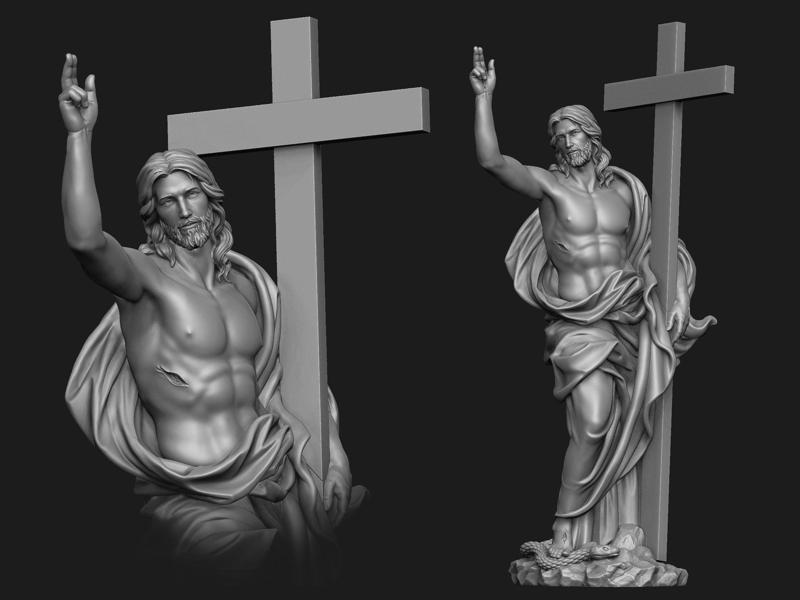 Christ Risen Statue
