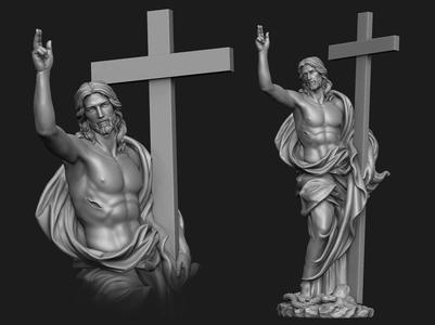 Christ Risen Statue