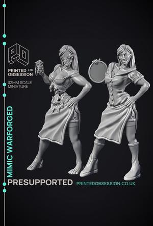 Mimic Warforged – 2 Models – Assassin Clan – PRESUPPORTED – 32 mm scale