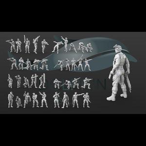 38 figure Sci fi soldier set