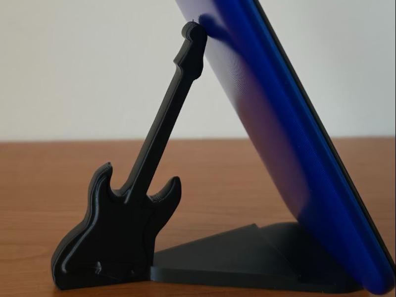Guitar and Pick Phone Stand