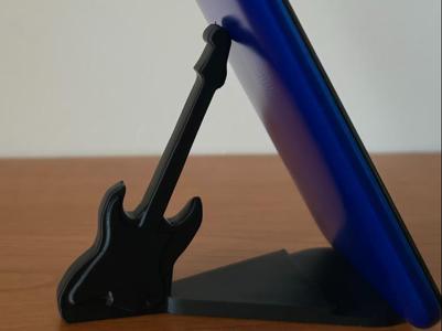 Guitar and Pick Phone Stand