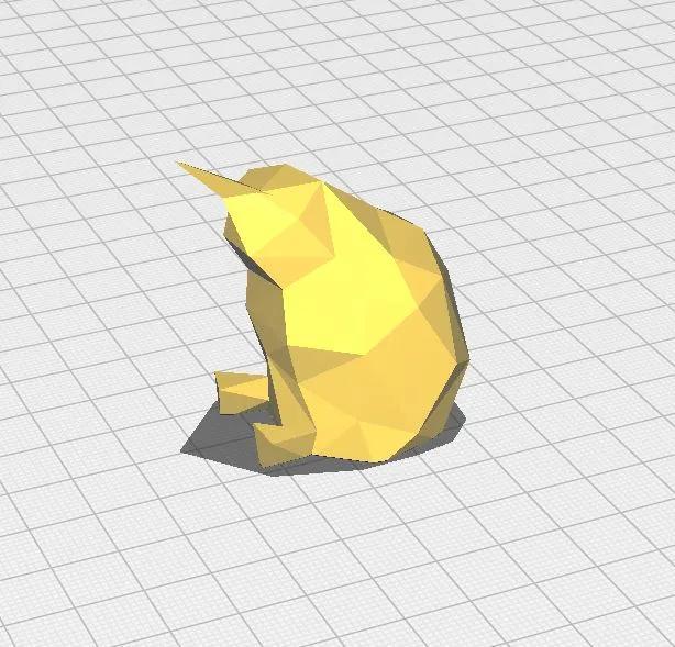 Low Poly Kiwi