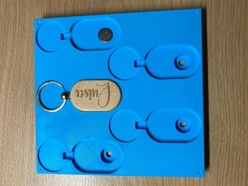 Oval Keychain Jig Template 5-pack