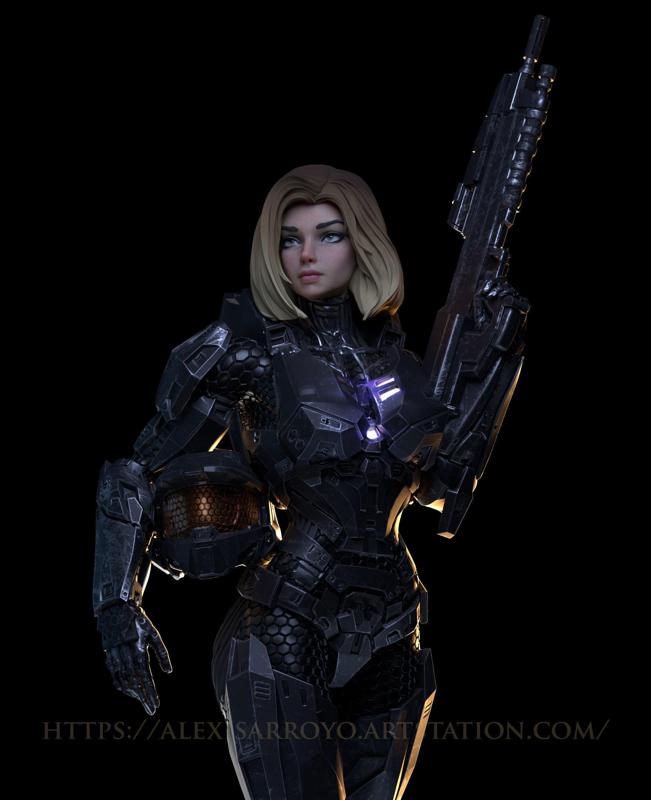 Female Halo Spartan Armored