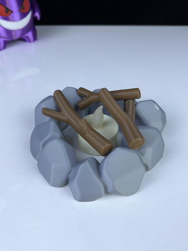 Fire tea light decor