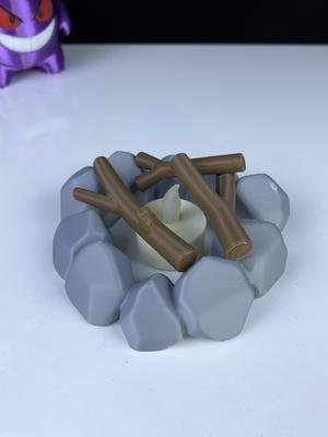 Fire tea light decor